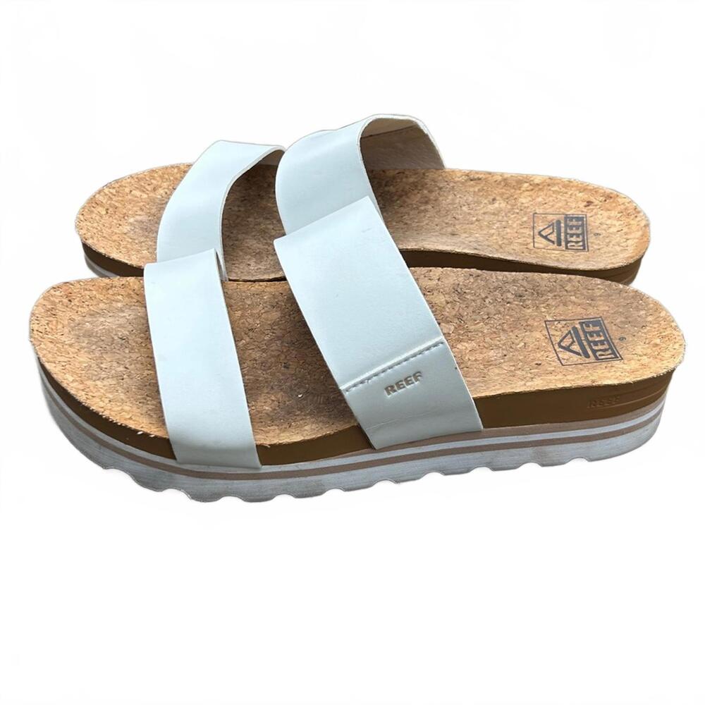 Reef Cushion Vista Hi Platform Sandal | White | Size 9 Retail Price $65